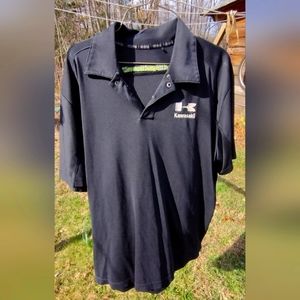 Men's collared short sleeve Kawasaki shirt